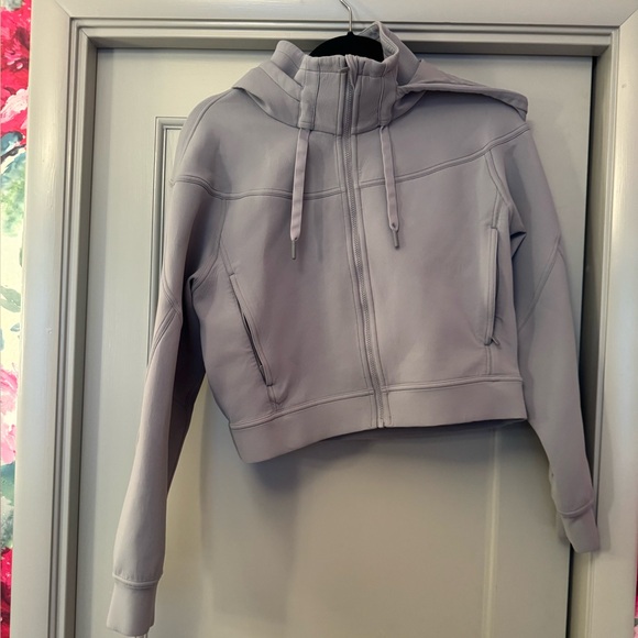 Lululemon Gray Cropped Hoodie - Picture 1 of 8